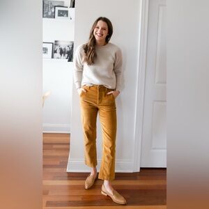EVERLANE The Corduroy Straight Leg Crop, Size 2